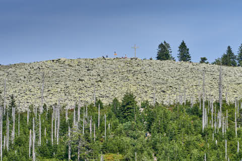 Gemeinde Neuschönau Landkreis Freyung-Grafenau Lusen Blockmeer Waldhäuser (Dirschl Johann) Deutschland FRG